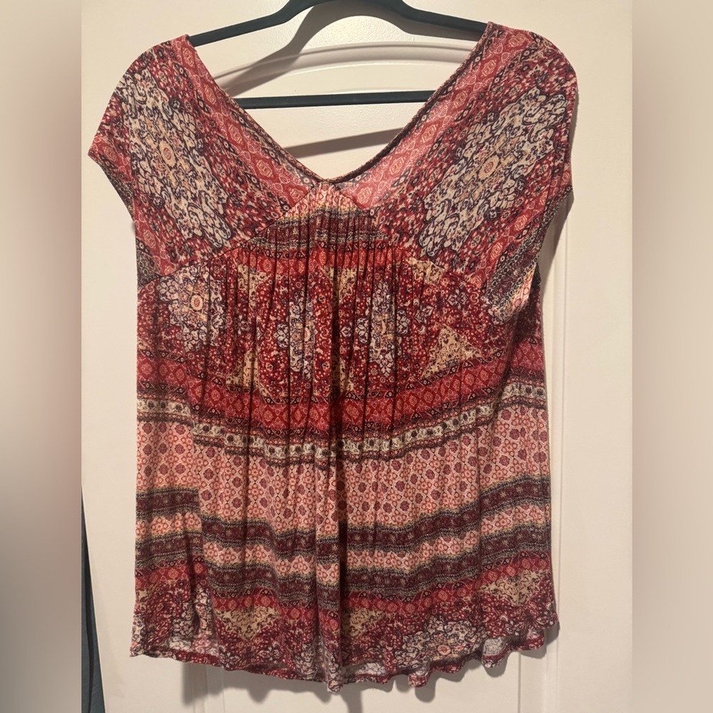 Women's Multicolor Bohemian Top